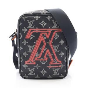 Louis Vuitton Danube Upside Down Shoulder Bag Leather Navy Blue Red White